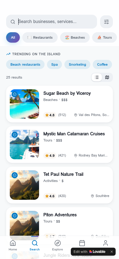 DirecMe search and discovery